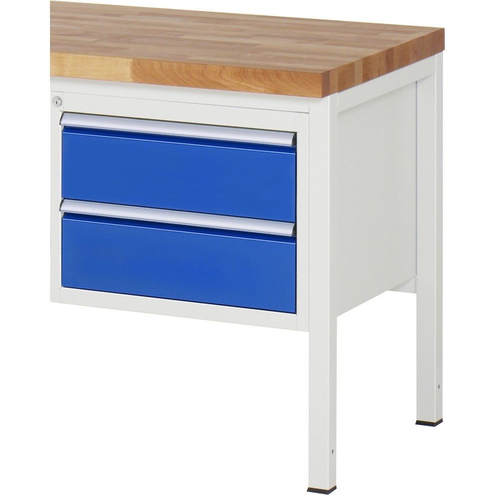 Immagine del prodotto n. 1: Cassettiera RAU Serie 7000, contenitore con base, AxLxP 440 x 580 x 650 mm, 2 cassetti 2 x 180 mm