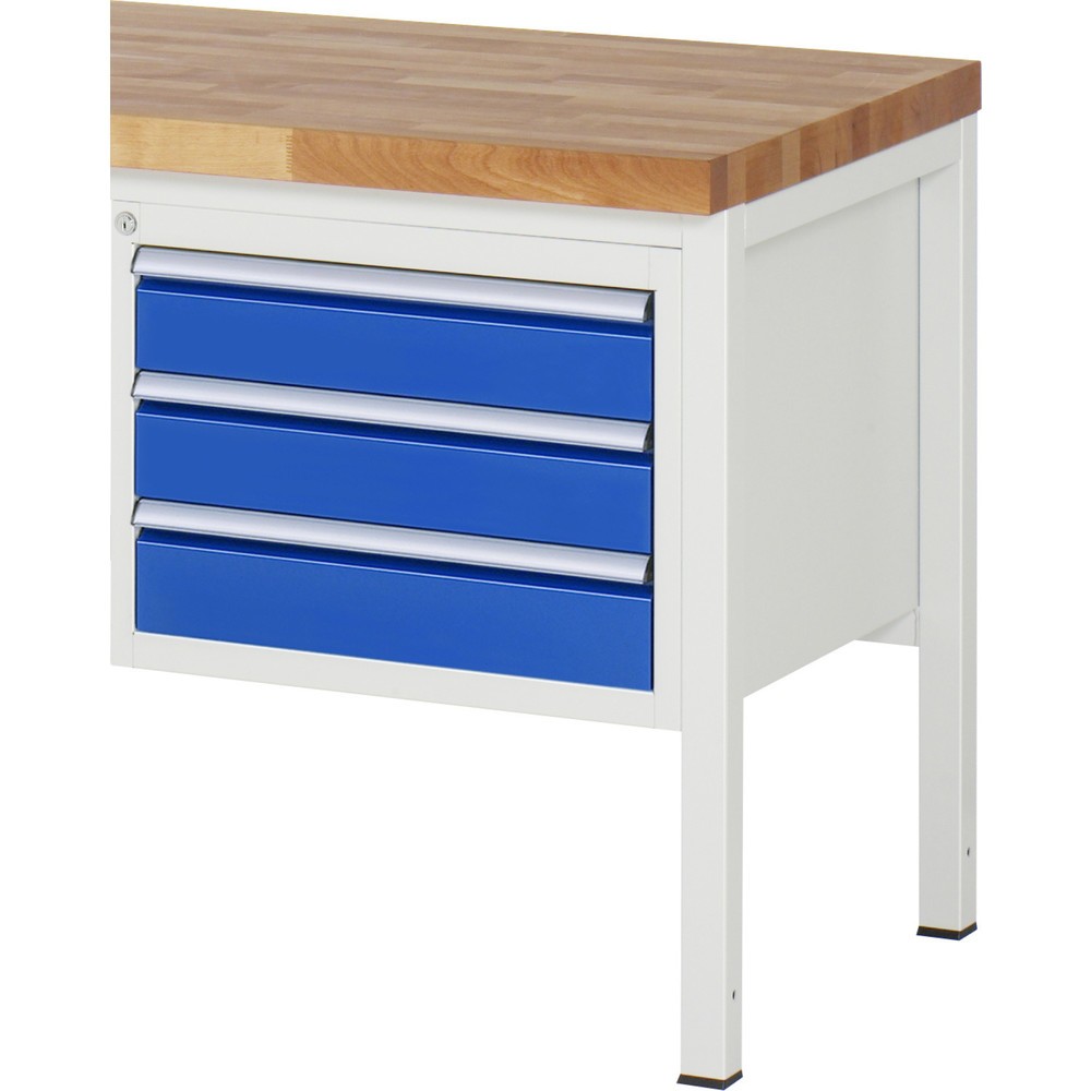 Immagine del prodotto n. 1: Cassettiera RAU Serie 7000, contenitore con base, AxLxP 440 x 580 x 650 mm, 3 cassetti 3 x 120 mm