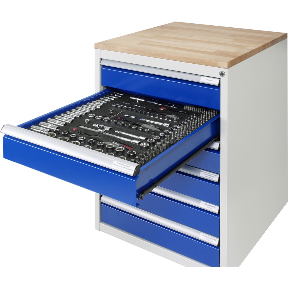 Immagine del prodotto n. 2: RAU Contenitore con base su ruote serie 7000, HxLxP 745 x 580 x 650 mm, con 4 cassetti