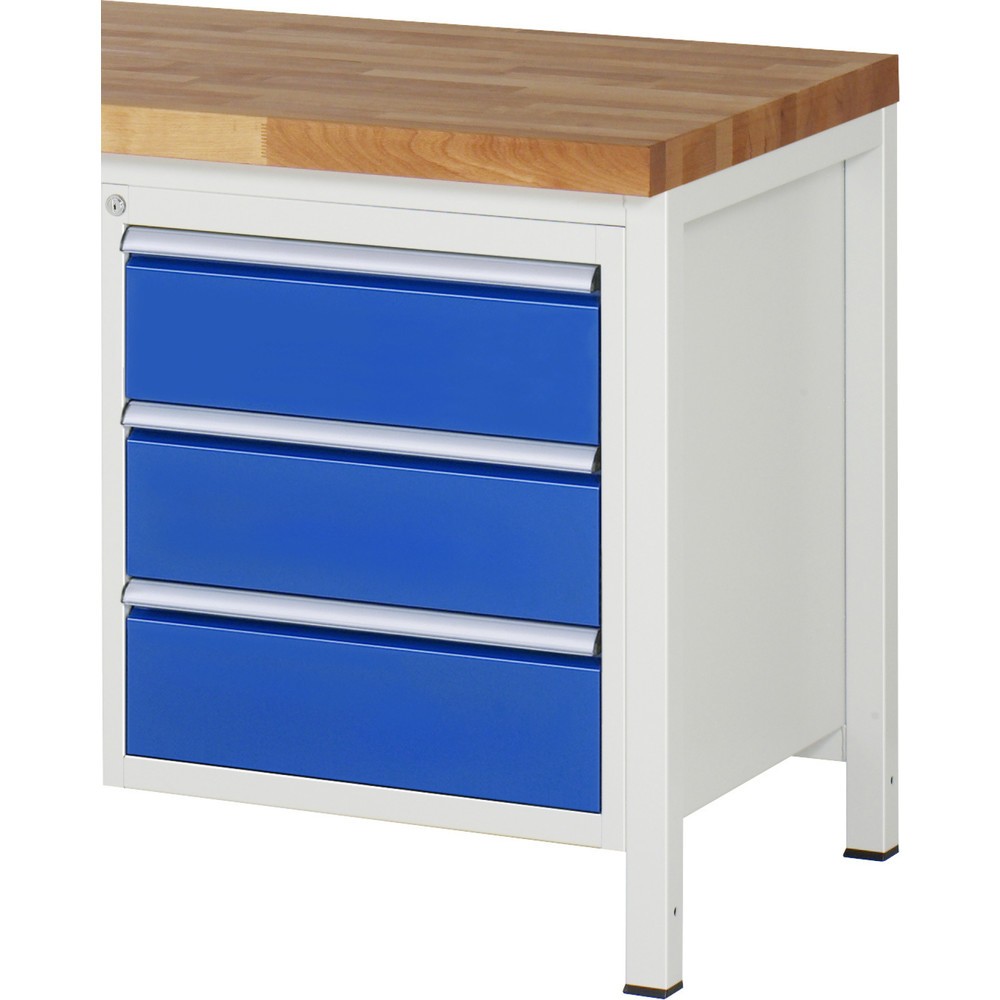 Immagine del prodotto n. 1: Cassettiera RAU Serie 7000, contenitore con base, AxLxP 620 x 580 x 650 mm, 3 cassetti 3 x 180 mm