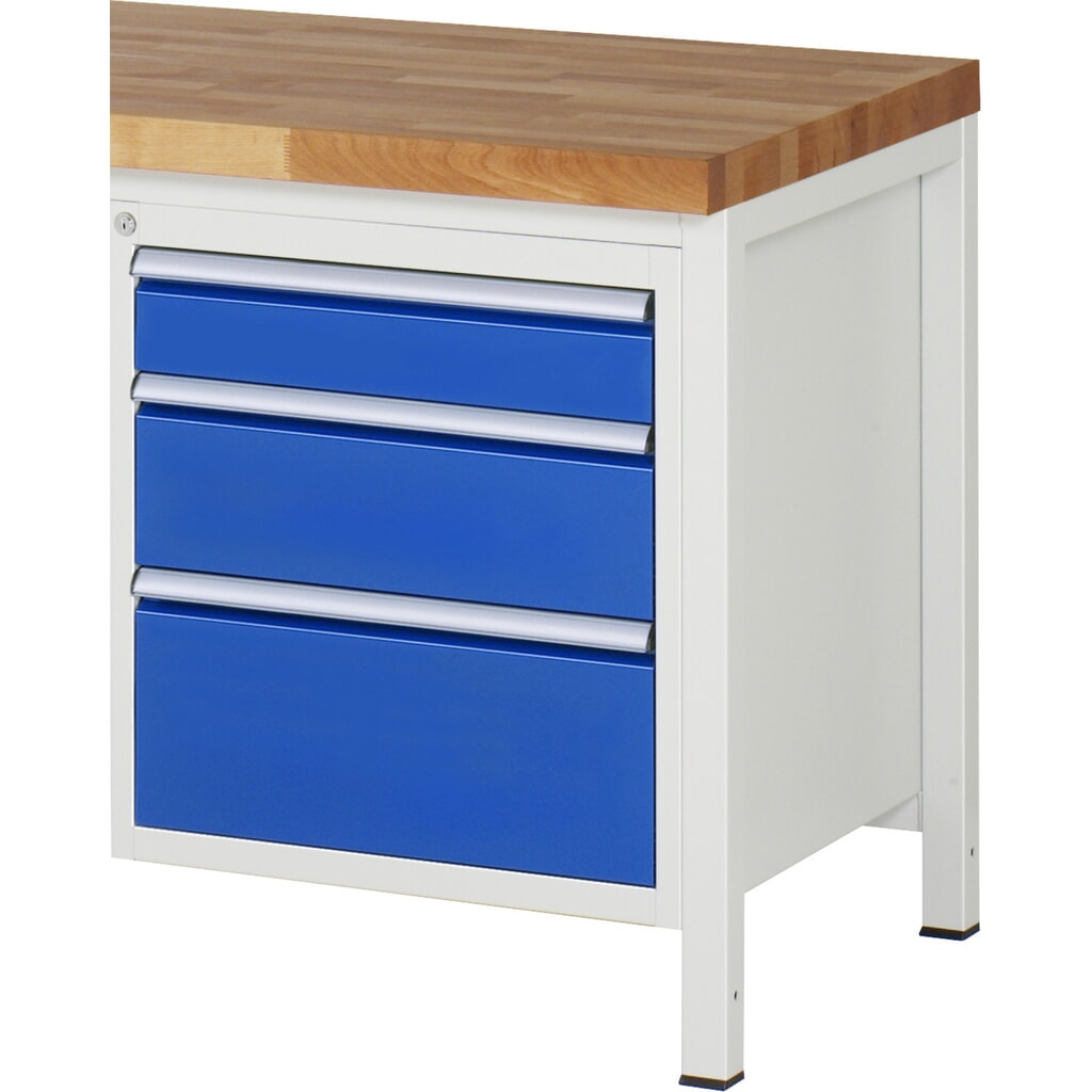 Immagine del prodotto: Cassettiera RAU Serie 7000, contenitore con base, AxLxP 620 x 580 x 650 mm, 3 cassetti 1 x 120, 1 x 180, 1 x 240 mm