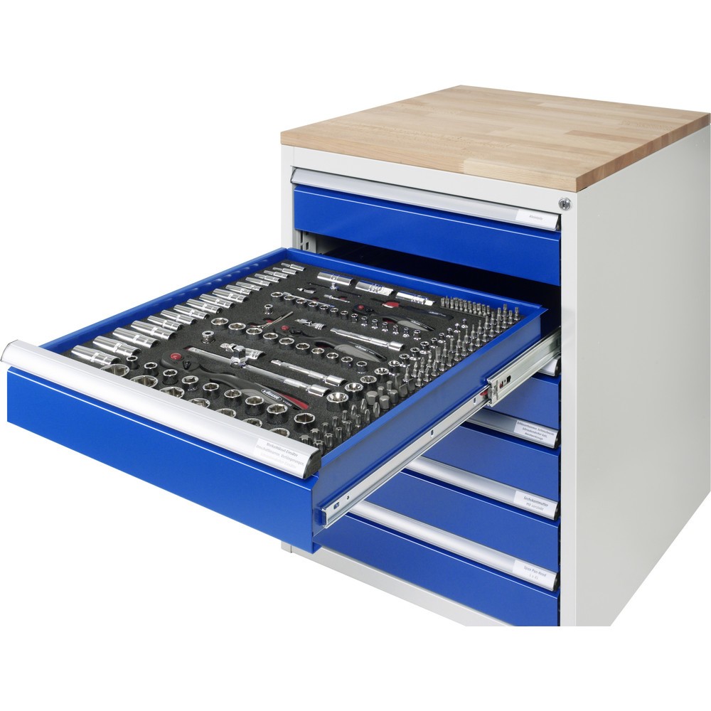 Immagine del prodotto n. 2: Cassettiera RAU Serie 7000, contenitore con base, AxLxP 620 x 580 x 650 mm, 3 cassetti 1 x 120, 1 x 180, 1 x 240 mm