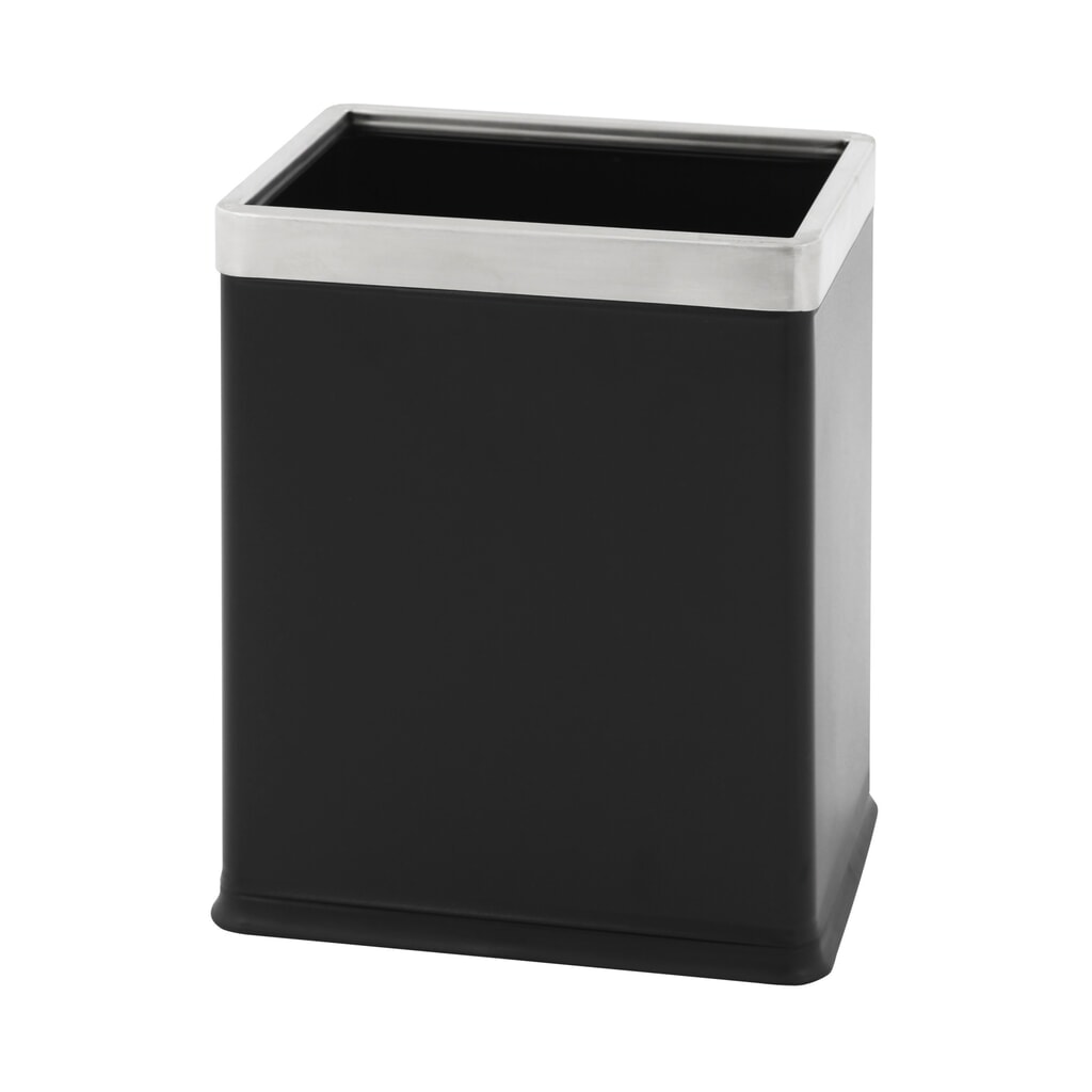 Cestino a doppia parete, rettangolare, 10 litri, nero Immagine del prodotto: Cestino a doppia parete, rettangolare, 10 litri, nero