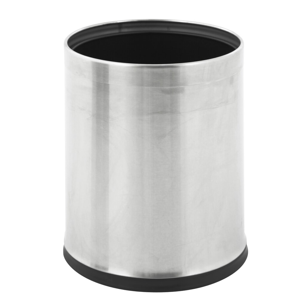Cestino a doppia parete, rotondo, 10 litri, acciaio inox Immagine del prodotto: Cestino a doppia parete, rotondo, 10 litri, acciaio inox