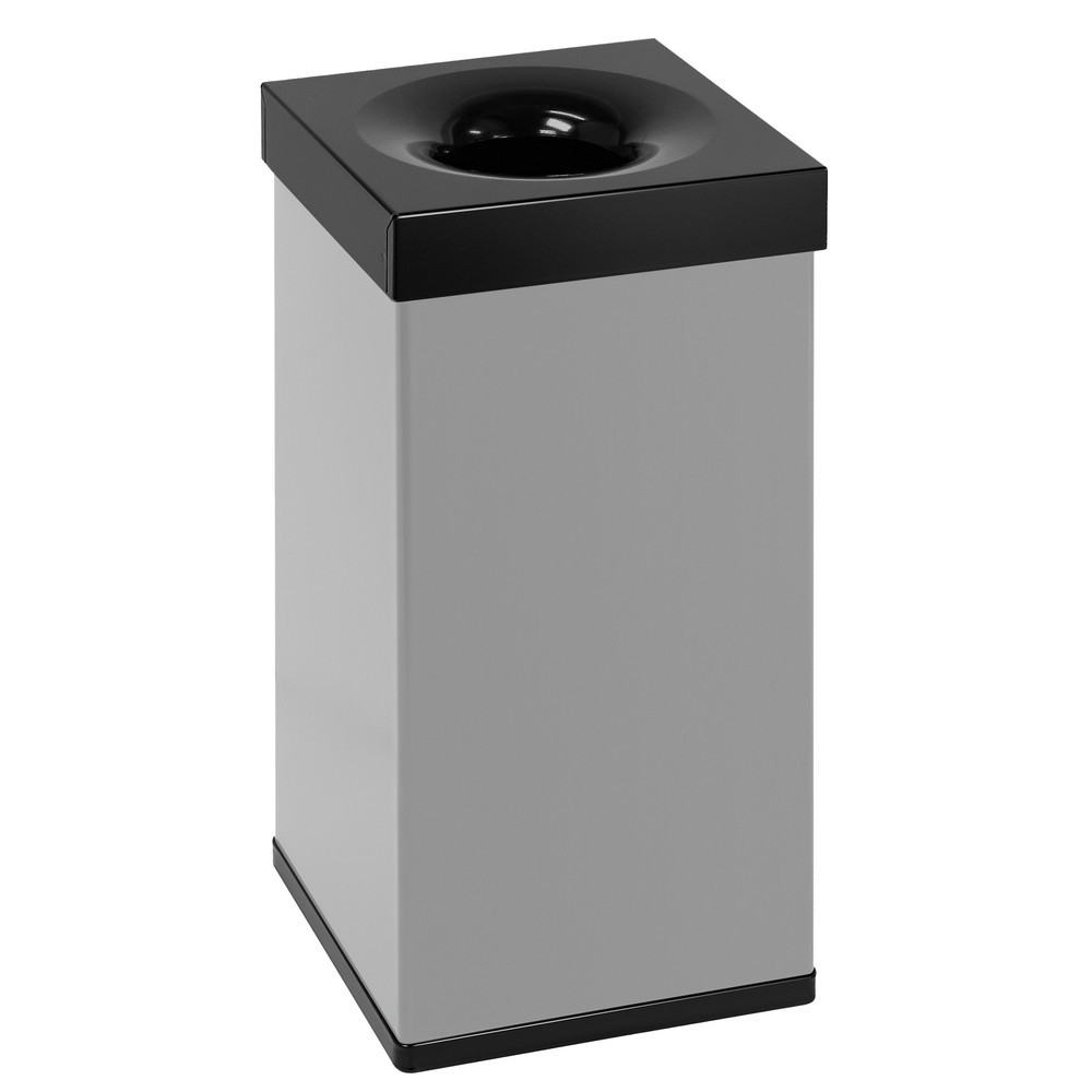 Immagine del prodotto: Cestino CARRO Flame, ignifugo, 55 litri, in alluminio, grigio, nero