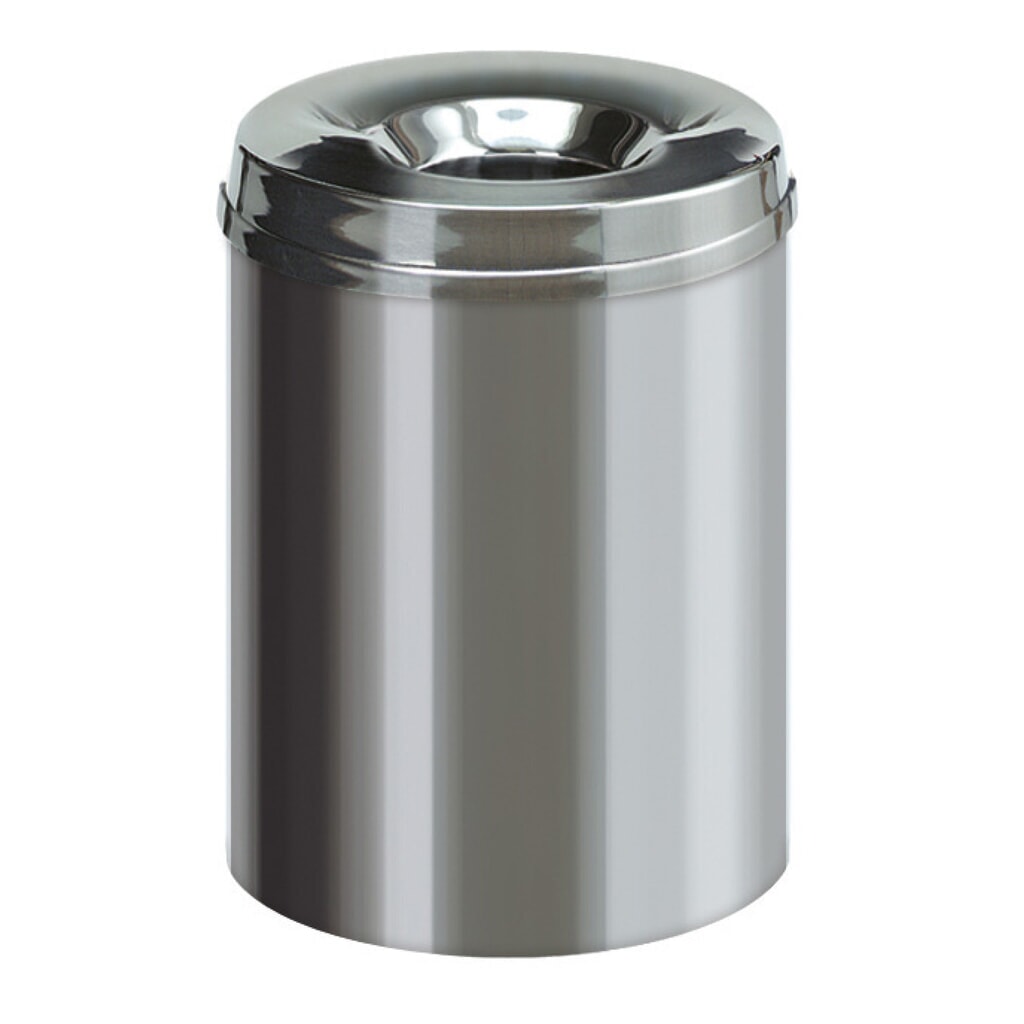 Cestino di sicurezza, autoestinguente, acciaio inox