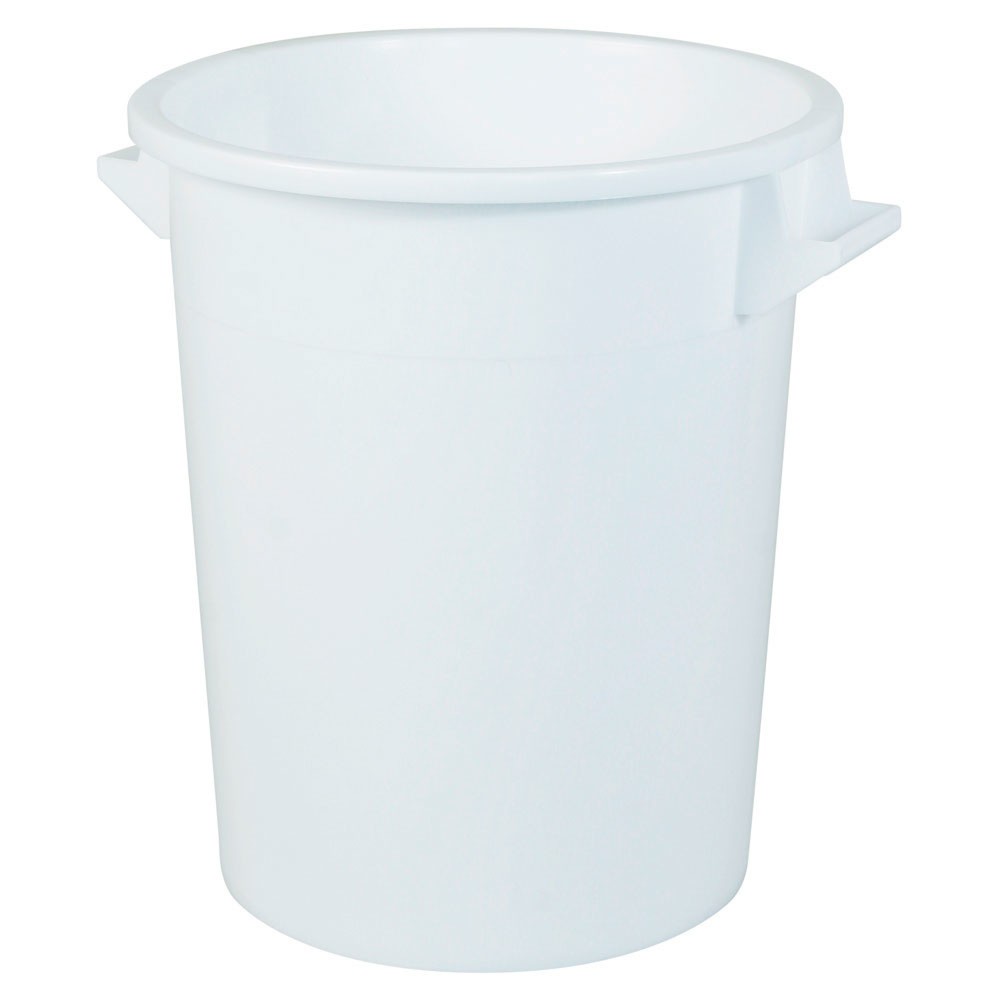 Immagine del prodotto: Bidone rotondo, Ø superiore/inferiore 495/385 mm, altezza 570 mm, 75 litri, bianco