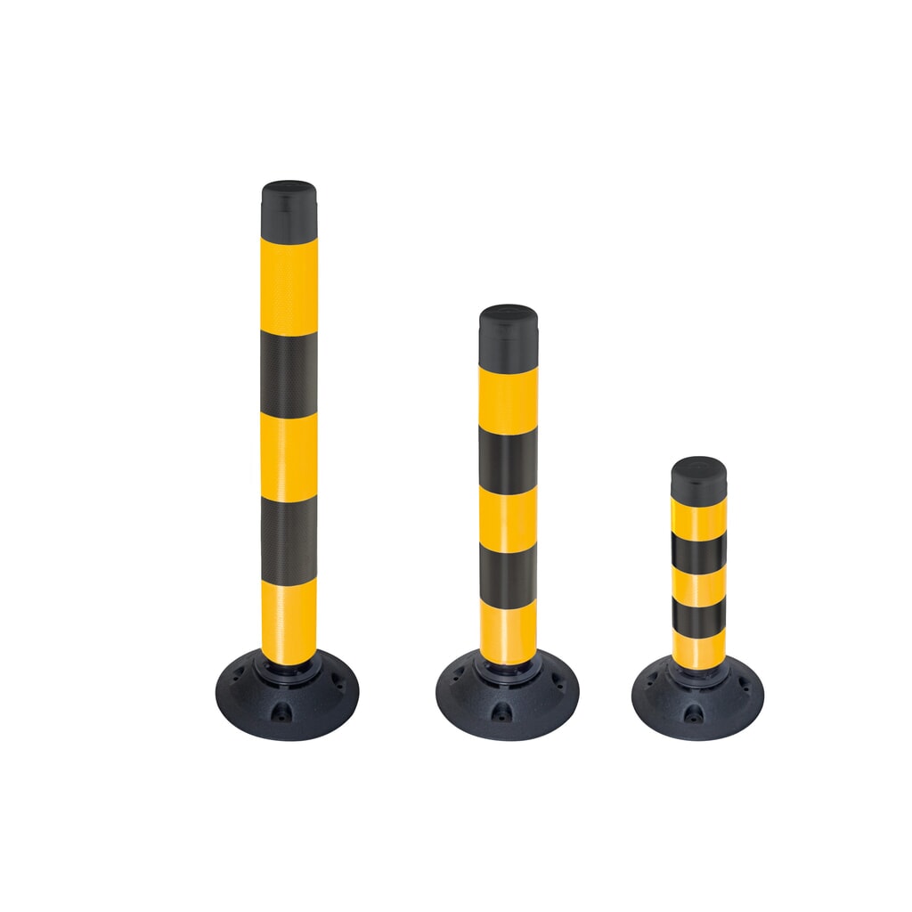 Cilindro segnaletico FlexPin, giallo/nero, altezza 460 mm Immagine del prodotto: Cilindro segnaletico FlexPin, giallo/nero, altezza 460 mm