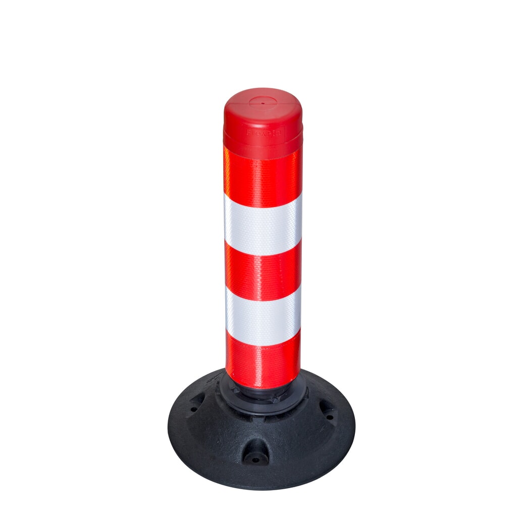 Cilindro segnaletico FlexPin, rosso/bianco, altezza 460 mm Immagine del prodotto: Cilindro segnaletico FlexPin, rosso/bianco, altezza 460 mm