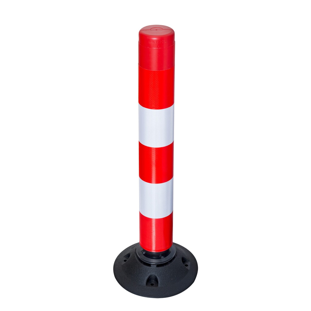 Cilindro segnaletico FlexPin, rosso/bianco, altezza 760 mm Immagine del prodotto: Cilindro segnaletico FlexPin, rosso/bianco, altezza 760 mm