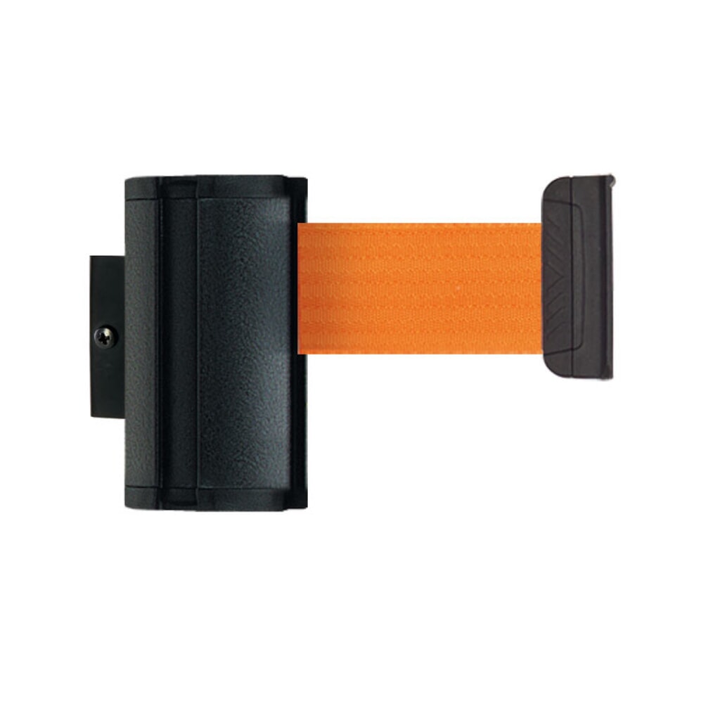Immagine del prodotto: Cinghia di sbarramento da parete L da agganciare, lunghezza 3,7 m, arancio