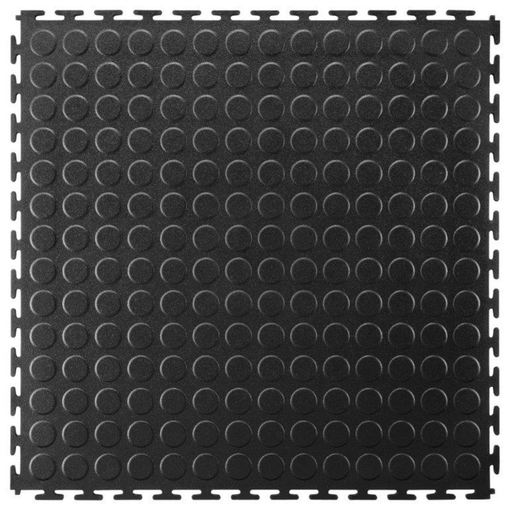 Immagine del prodotto n. 3: COBA Piastrella in PVC, effetto bugnato, LxP 500 x 500 mm, nero