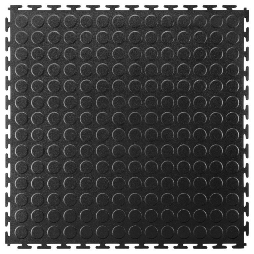 Immagine del prodotto n. 3: COBA Piastrella in PVC, effetto bugnato, LxP 500 x 500 mm, nero