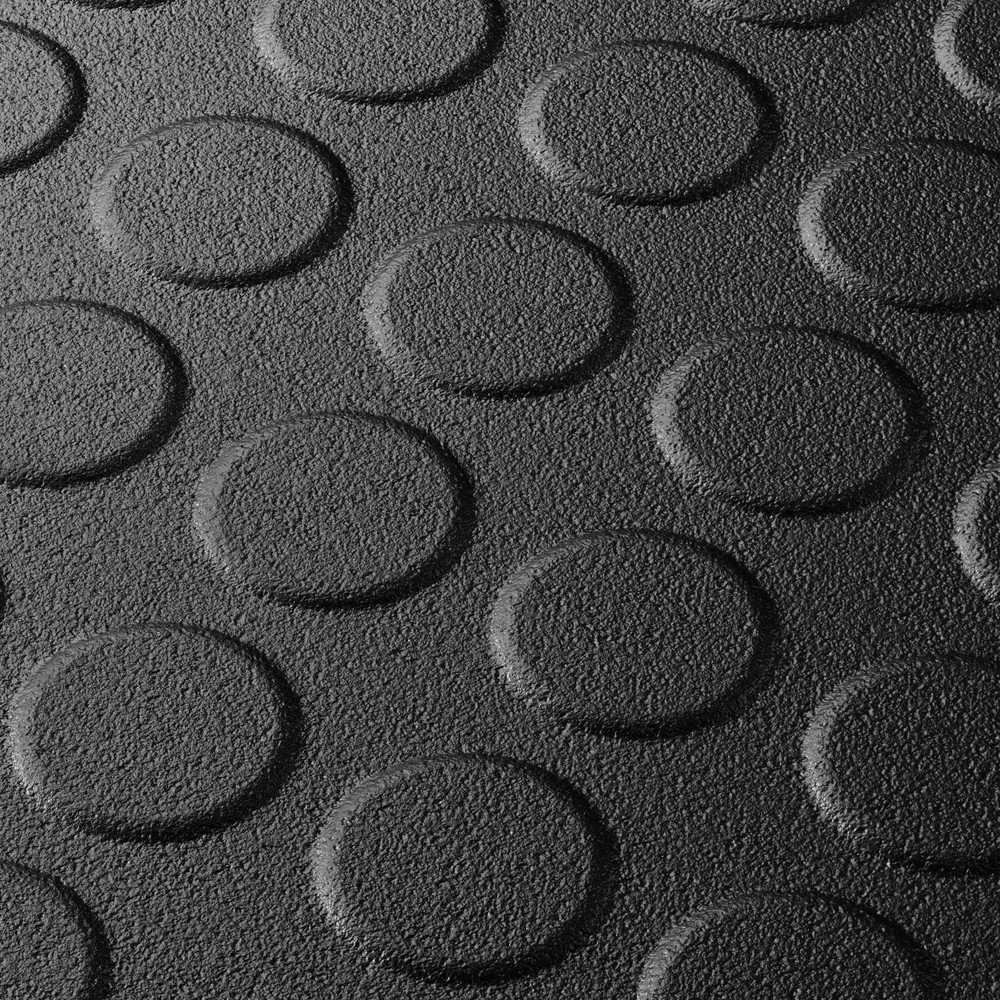 Immagine del prodotto n. 4: COBA Piastrella in PVC, effetto bugnato, LxP 500 x 500 mm, nero