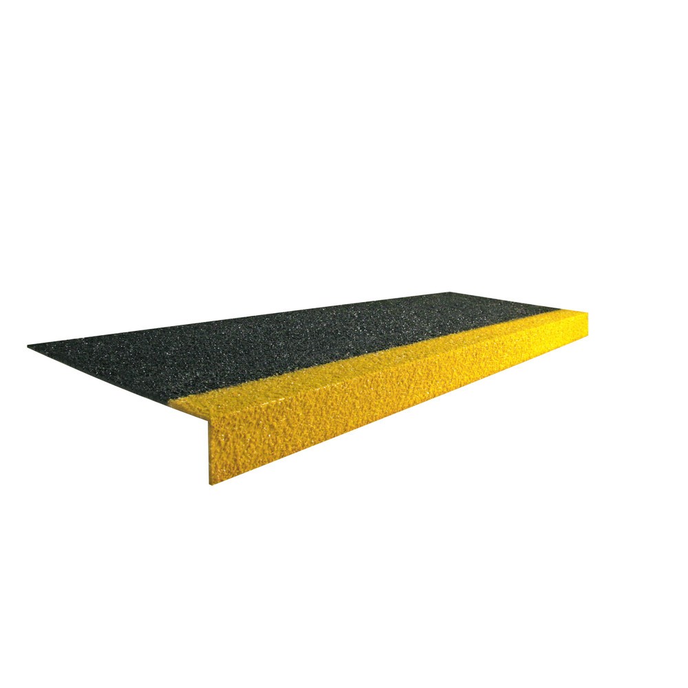 Immagine del prodotto n. 1: COBA Profilo anti-scivolo per gradini COBAGRiP® Stair Tread, HxLxP 5,5 x 1.000 x 345 mm, nero/giallo