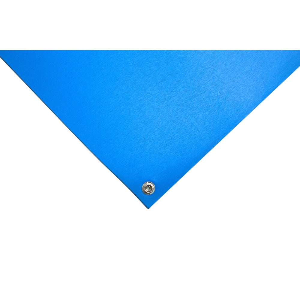 Immagine del prodotto n. 2: COBA Set tappetino defaticante ESD in PVC con strato conduttore, LxP 600 x 1.200 mm, blu
