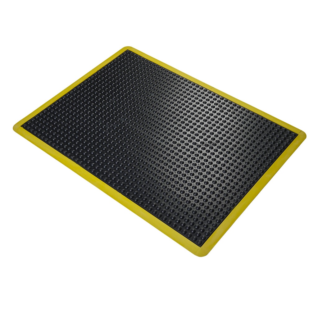 COBA Tappetino defaticante Bubblemat Safety, LxP 600 x 900 mm, nero/giallo Immagine del prodotto: COBA Tappetino defaticante Bubblemat Safety, LxP 600 x 900 mm, nero/giallo
