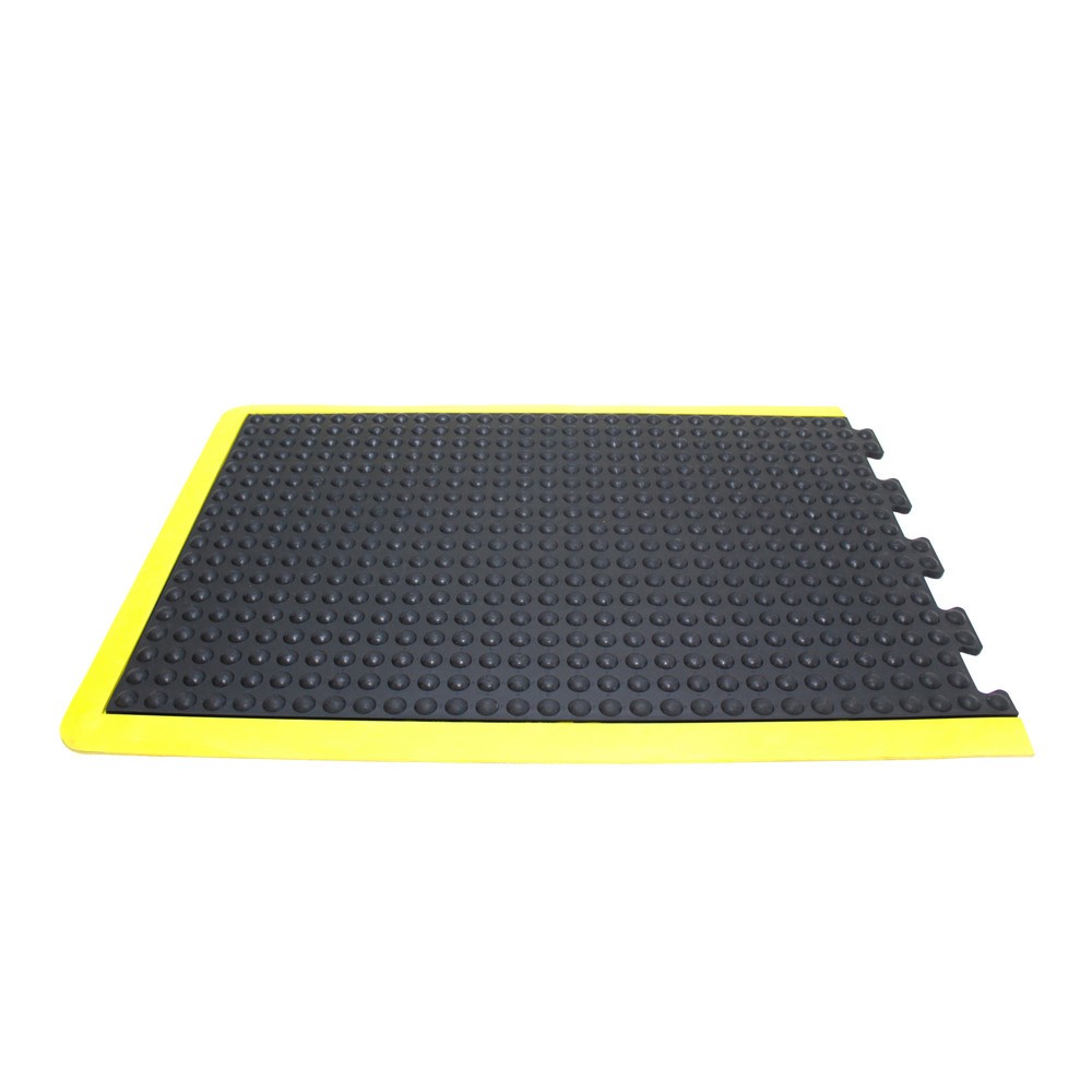 Immagine del prodotto: COBA Tappetino defaticante Bubblemat Safety, pezzo terminale, LxP 600 x 900 mm, nero/giallo