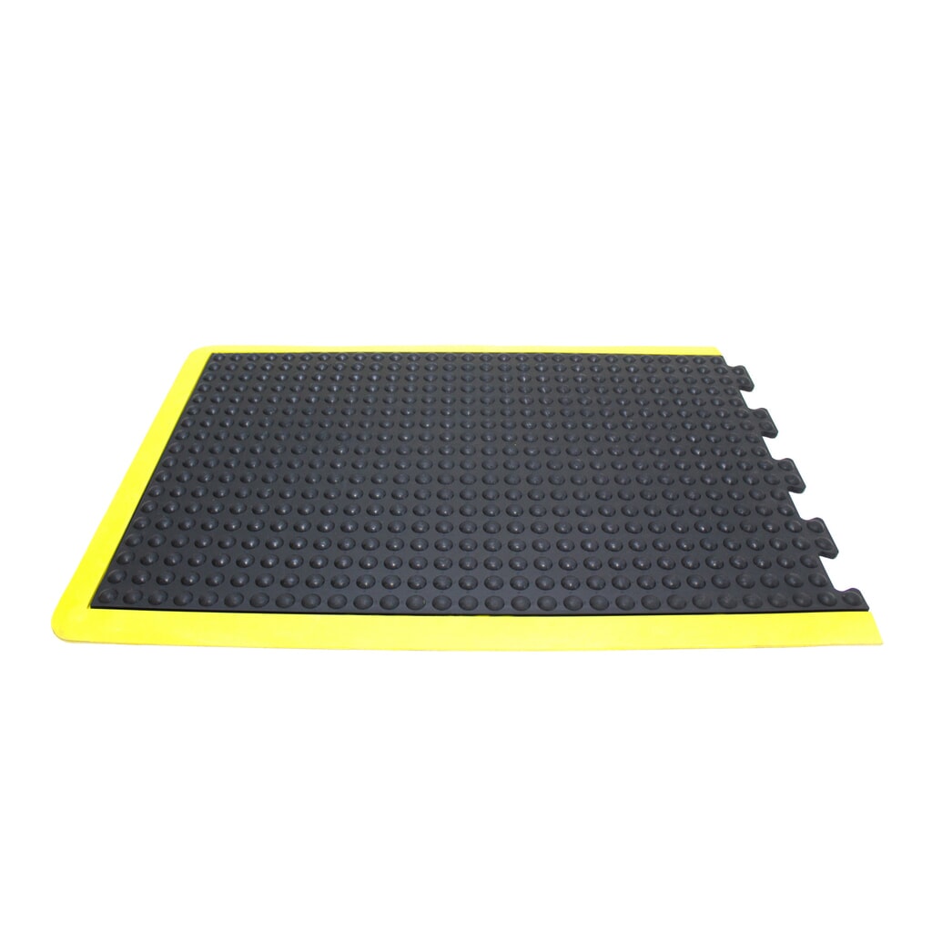 COBA Tappetino defaticante Bubblemat Safety, pezzo terminale, LxP 600 x 900 mm, nero/giallo Immagine del prodotto: COBA Tappetino defaticante Bubblemat Safety, pezzo terminale, LxP 600 x 900 mm, nero/giallo