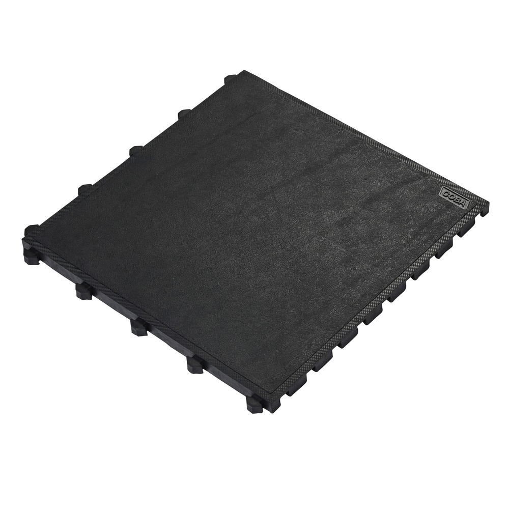 Immagine del prodotto: COBA Tappetino defaticante Fatigue Lock Premium, chiuso, LxP 500 x 500 mm, nero