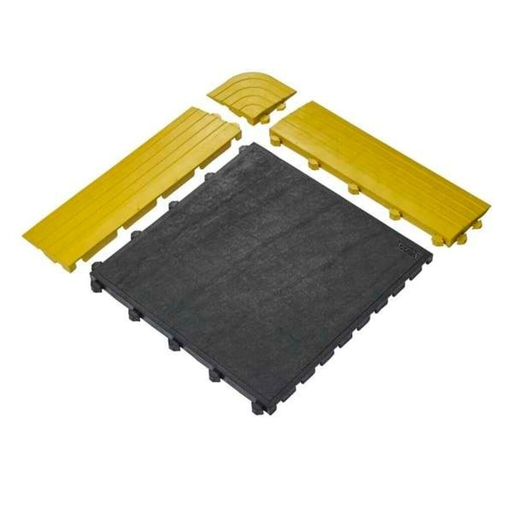 Immagine del prodotto: COBA Tappetino defaticante Fatigue Lock Premium, pezzo angolare, femmina, giallo
