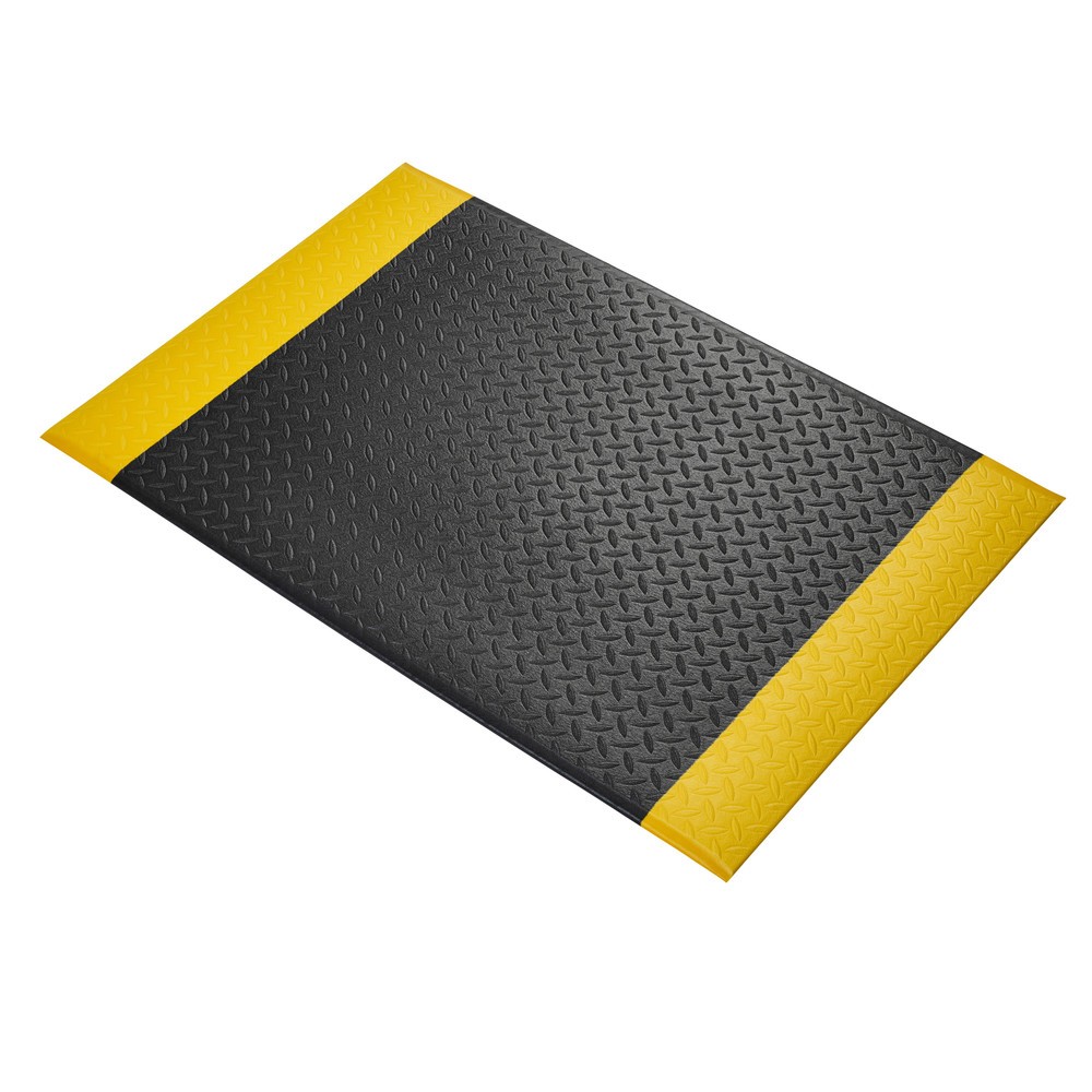 Immagine del prodotto n. 1: COBA Tappetino defaticante Orthomat® Diamond, LxP 600 x 900 mm, nero/giallo