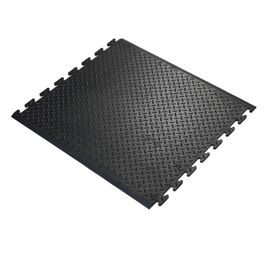 COBA Tappeto per postazione di lavoro Comfort-Lok, pezzo centrale, LxP 700 x 800 mm, nero Immagine del prodotto: COBA Tappeto per postazione di lavoro Comfort-Lok, pezzo centrale, LxP 700 x 800 mm, nero