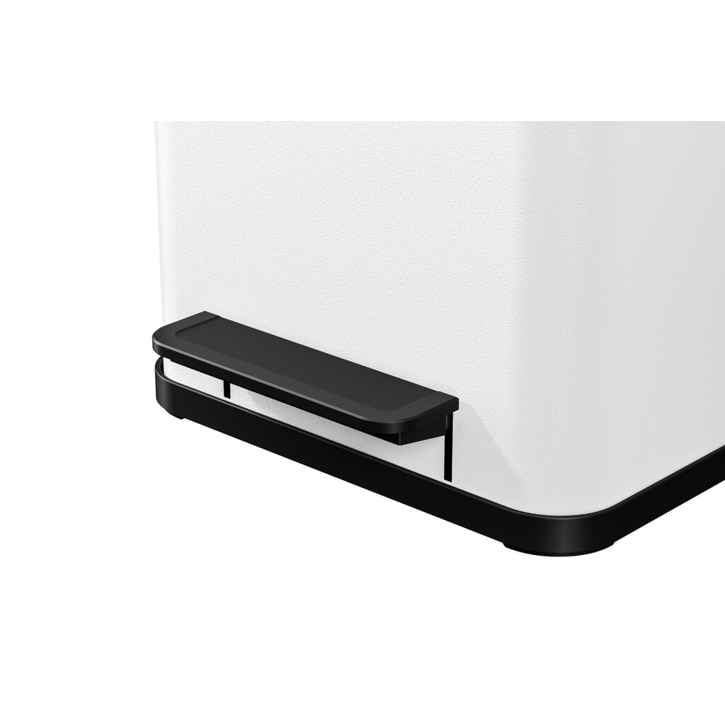 Contenitore per materiali riciclabili Hailo Öko duo Plus M, 2x 9 litri, meccanismo di chiusura ammortizzato, bianco, opaco Immagine del prodotto n. 2: Contenitore per materiali riciclabili Hailo Öko duo Plus M, 2x 9 litri, meccanismo di chiusura ammortizzato, bianco, opaco