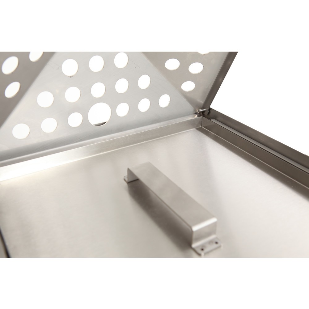 Immagine del prodotto n. 6: Combinazione posacenere-cestino dei rifiuti a piramide, quadrato, contenitore base in acciaio inox, 70 litri