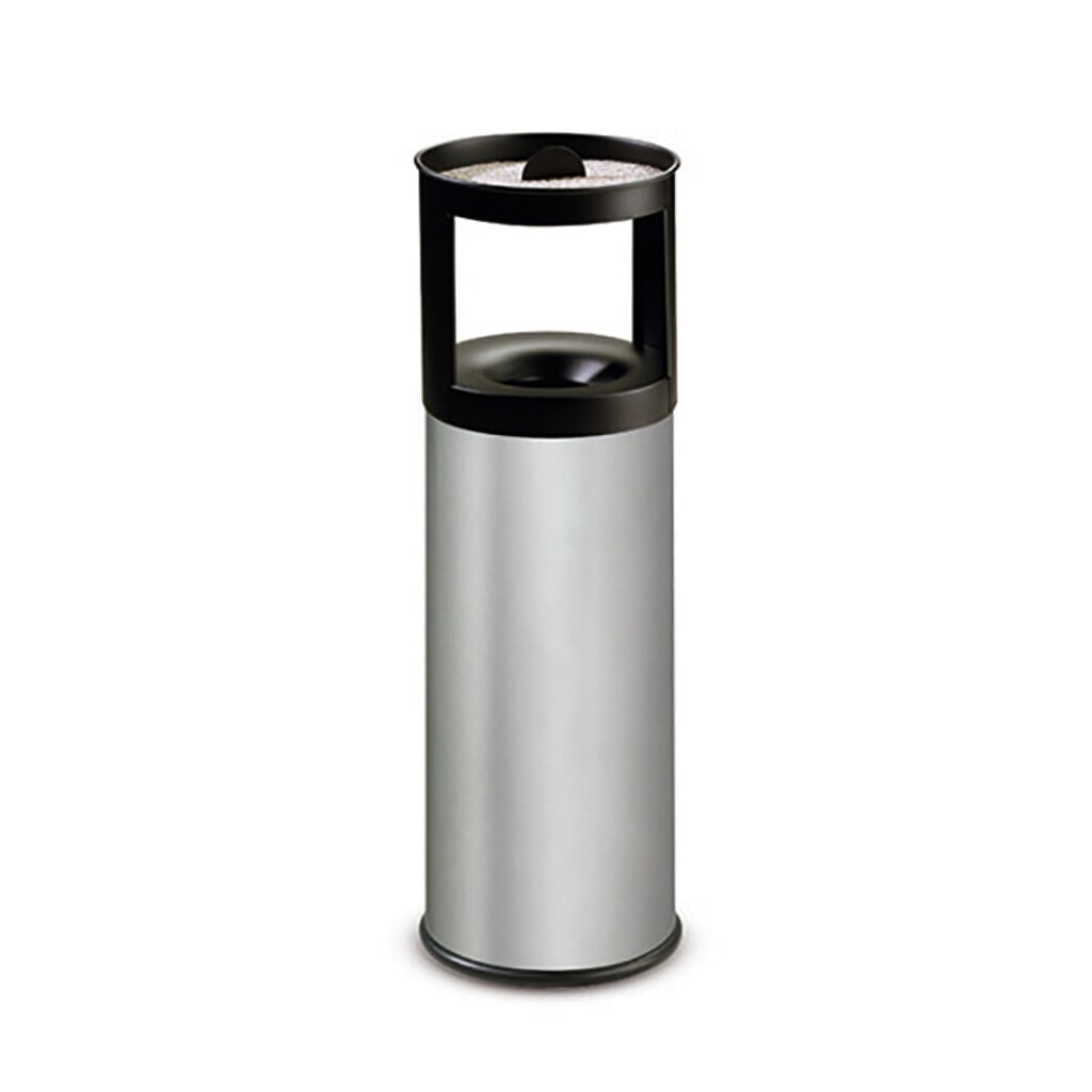 Combinazione posacenere-cestino dei rifiuti FLORENZ, acciaio inox, 25 litri Immagine del prodotto: Combinazione posacenere-cestino dei rifiuti FLORENZ, acciaio inox, 25 litri