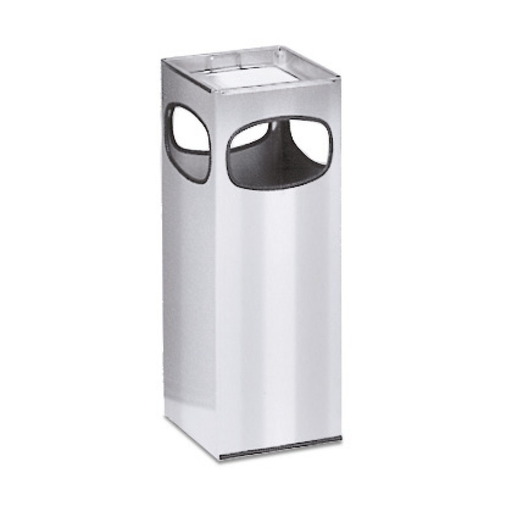 Immagine del prodotto: Combinazione posacenere-cestino dei rifiuti VAR®, acciaio inox, 28 litri, quadrato
