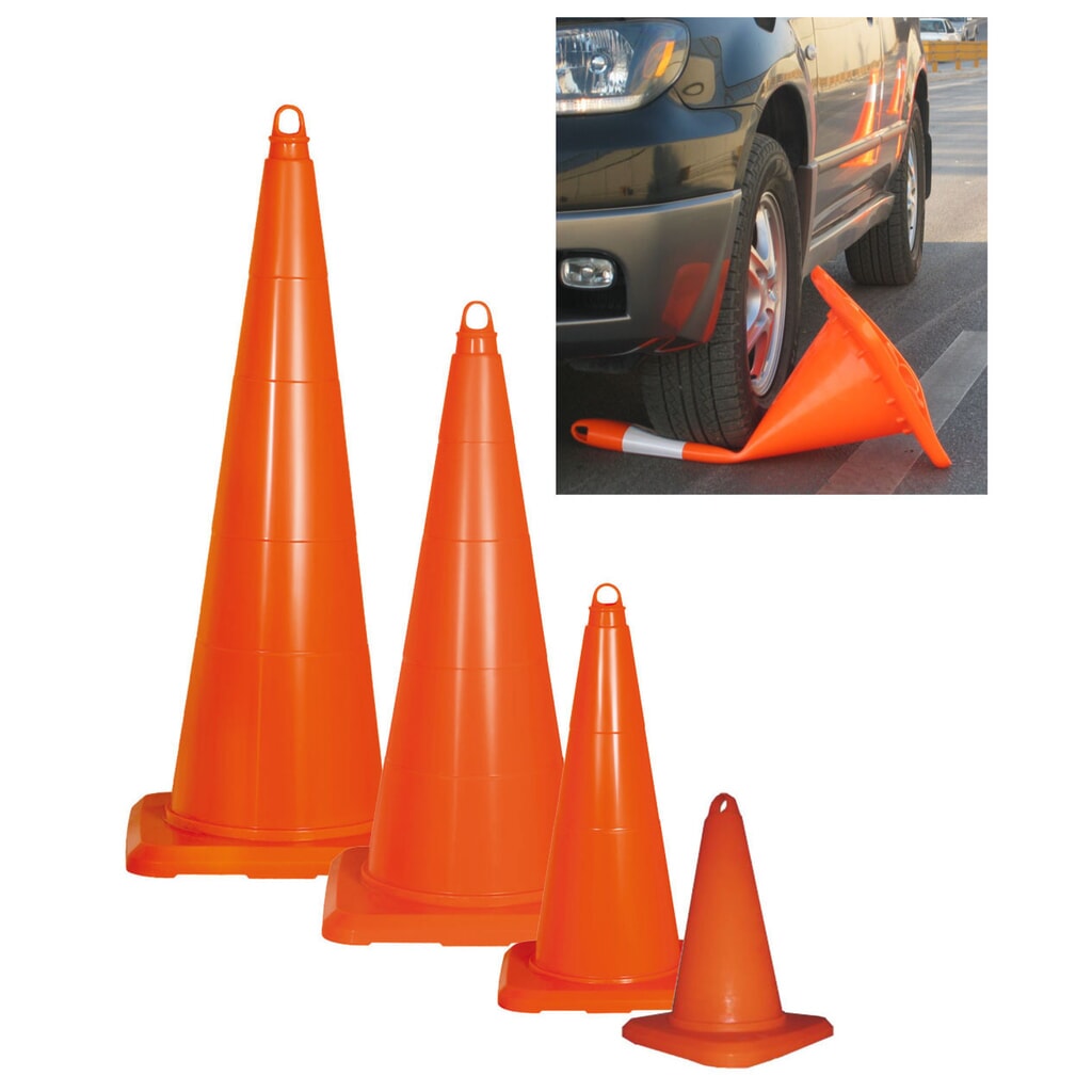 Immagine del prodotto: Cono stradale in PVC, attraversabile, Altezza 500 mm