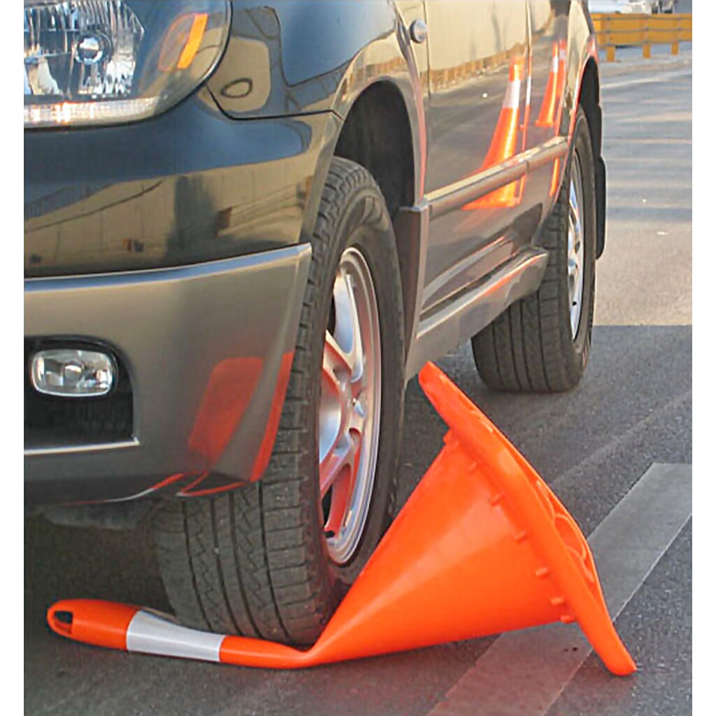 Immagine del prodotto n. 2: Cono stradale in PVC, attraversabile, retroriflettente, altezza 500 mm