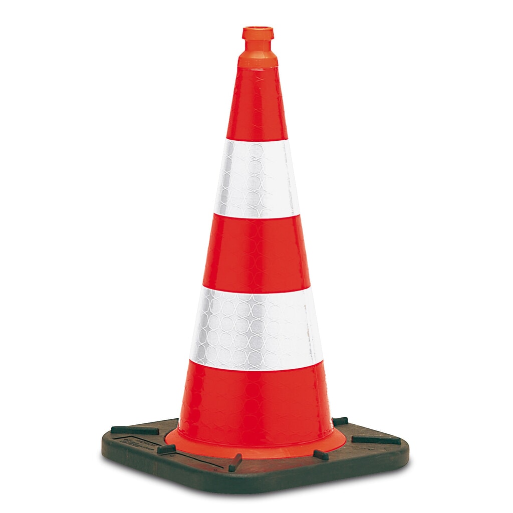 Cono stradale per utilizzo pubblico, altezza 750 mm Immagine del prodotto: Cono stradale per utilizzo pubblico, altezza 750 mm