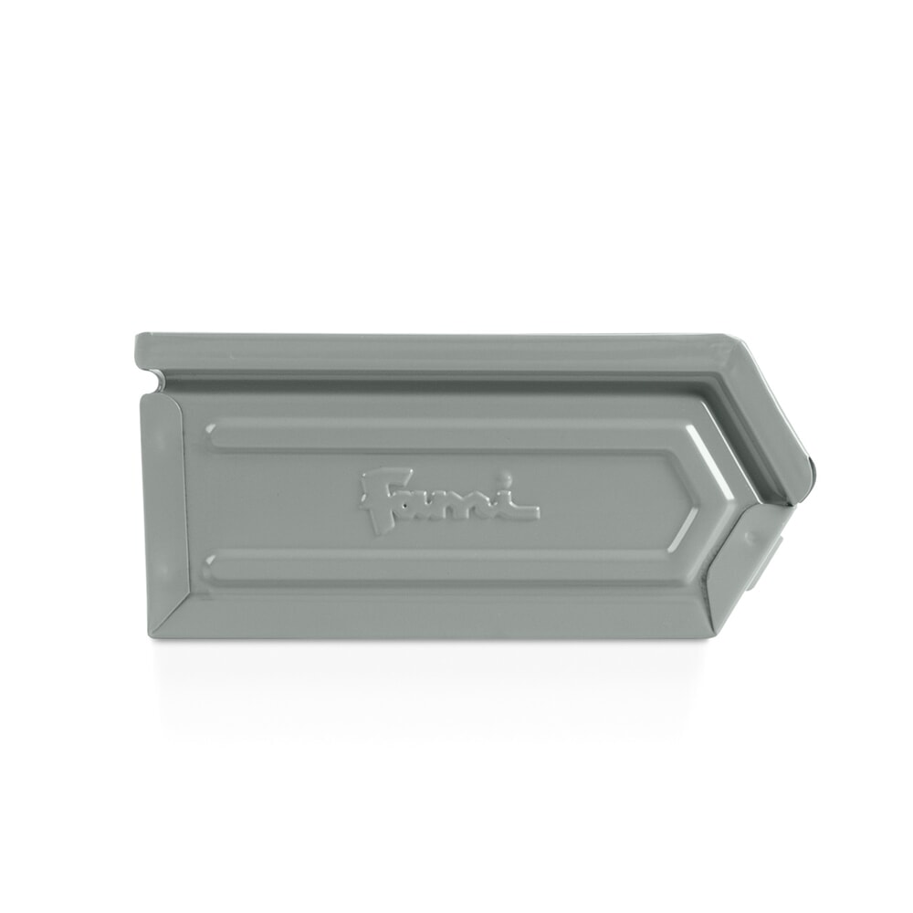 Immagine del prodotto n. 2: Contenitore a bocca di lupo Fami, HxBxT 95 x 75 x 160 mm, lamiera d’acciaio, grigio scoiattolo, 20 pezzi/SU