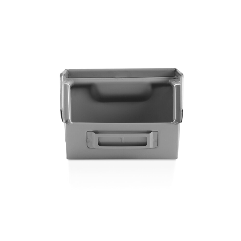 Immagine del prodotto n. 3: Contenitore a bocca di lupo Fami, HxBxT 95 x 75 x 160 mm, lamiera d’acciaio, grigio scoiattolo, 20 pezzi/SU