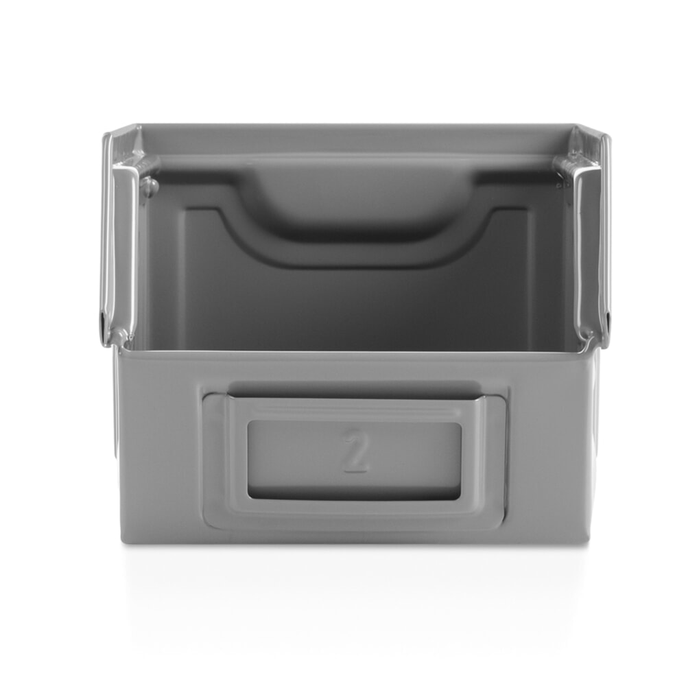 Immagine del prodotto n. 3: Contenitore a bocca di lupo Fami, HxBxT 130 x 140 x 230 mm, lamiera d’acciaio, grigio scoiattolo, 20 pezzi/SU