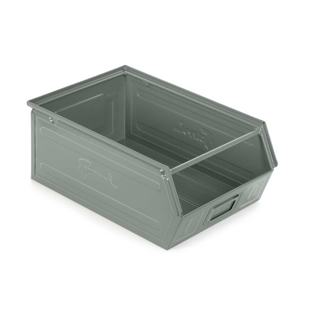 Immagine del prodotto n. 1: Contenitore a bocca di lupo Fami, HxBxT 200 x 300 x 500 mm, lamiera d’acciaio, grigio scoiattolo, 6 pezzi/SU