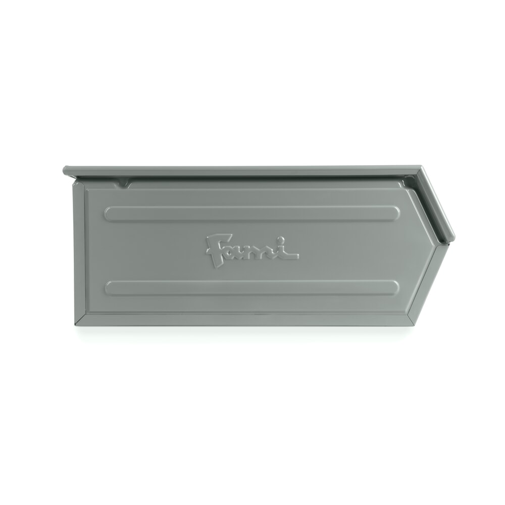 Immagine del prodotto n. 4: Contenitori a bocca di lupo in lamiera d’acciaio, AxLxP 300 x 450 x 700 mm, grigio vaio, 6 pz/SU
