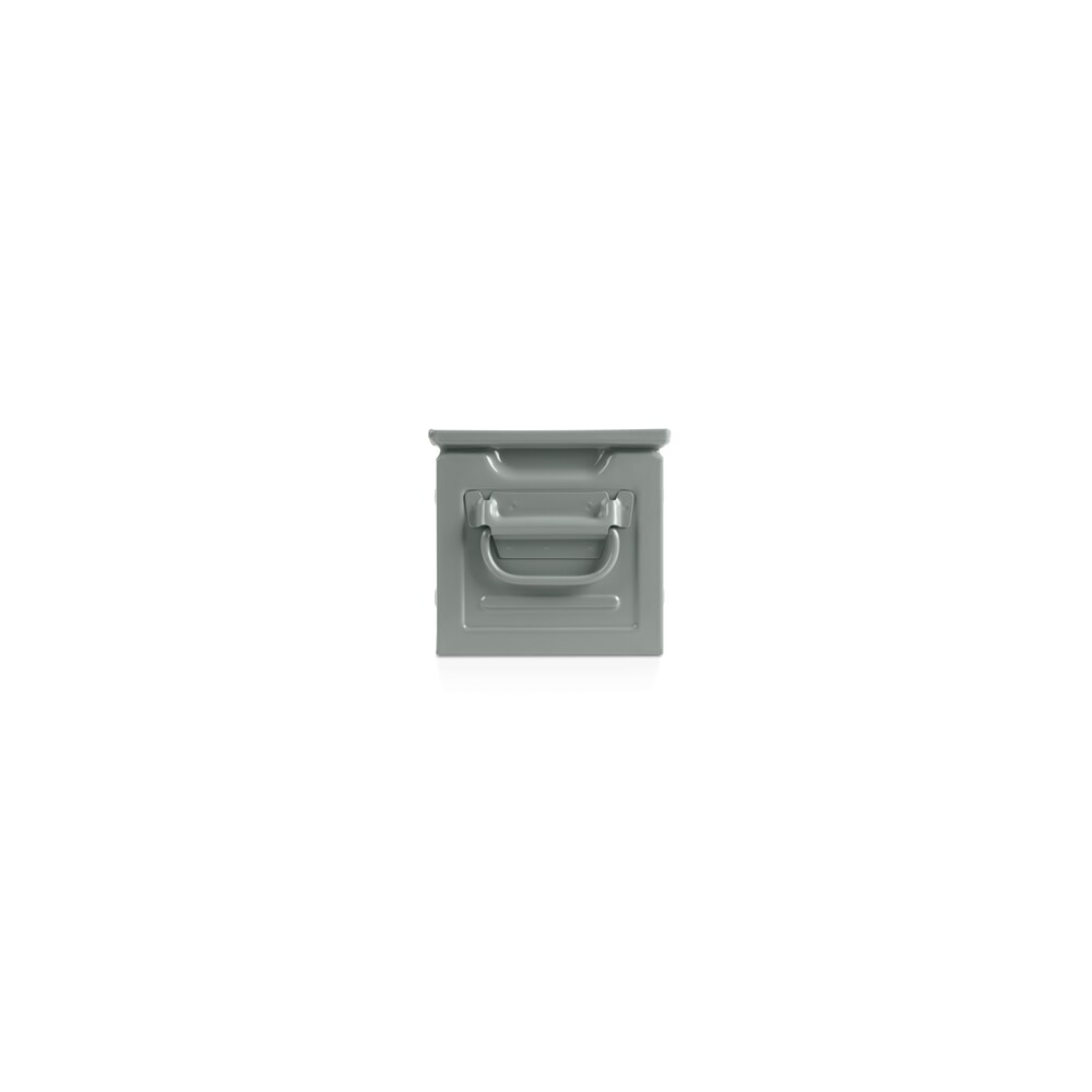 Immagine del prodotto n. 2: Contenitori a bocca di lupo in lamiera d’acciaio, AxLxP 200 x 200 x 350 mm, grigio vaio, 8 pz/SU