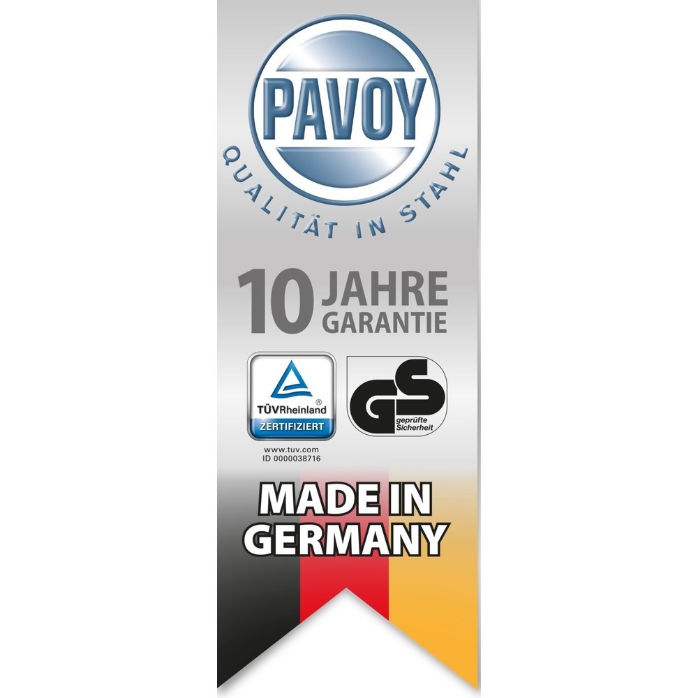 Immagine del prodotto n. 2: PAVOY armadio guardaroba ad ante, 5 scomparti, chiusura a chiavistello, HxLxP 1.950 x 850 x 500 mm, larghezza scomparti 400 mm