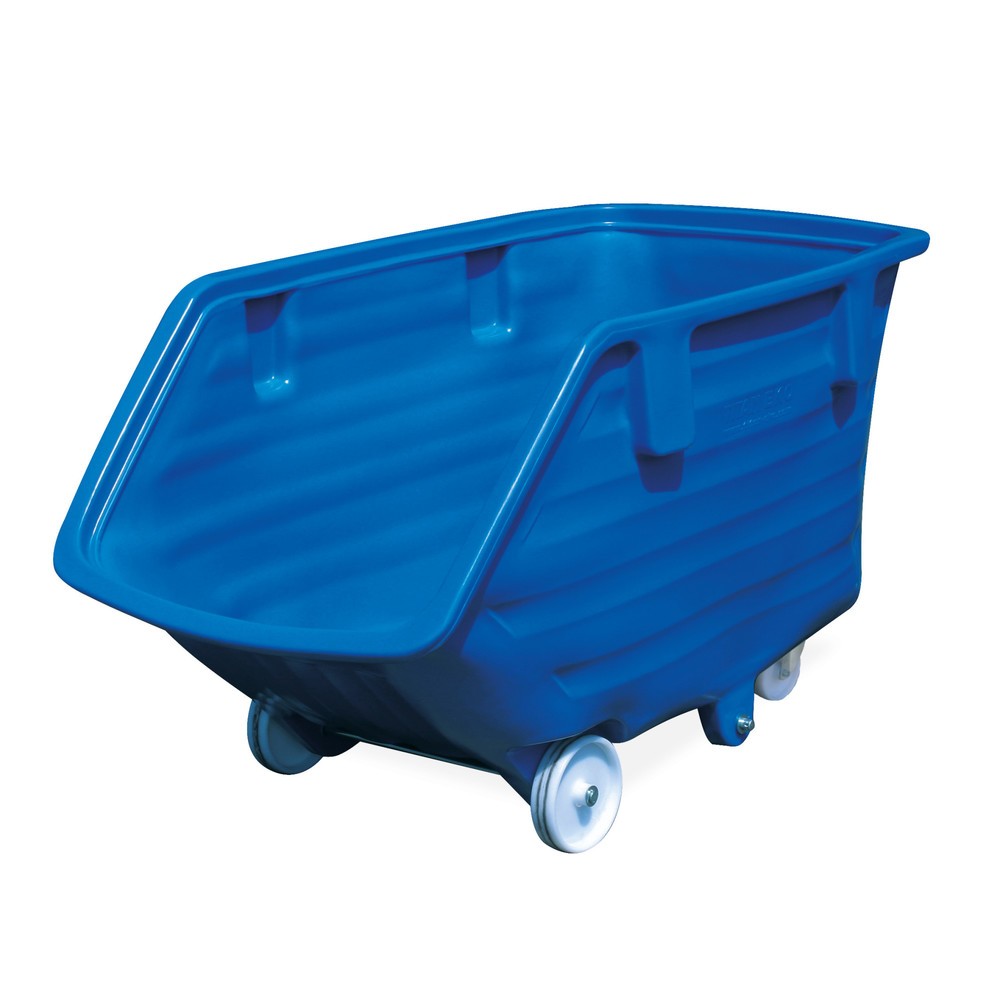 Immagine del prodotto: contenitore basculante in PE con ruote, volume 0,75 m³