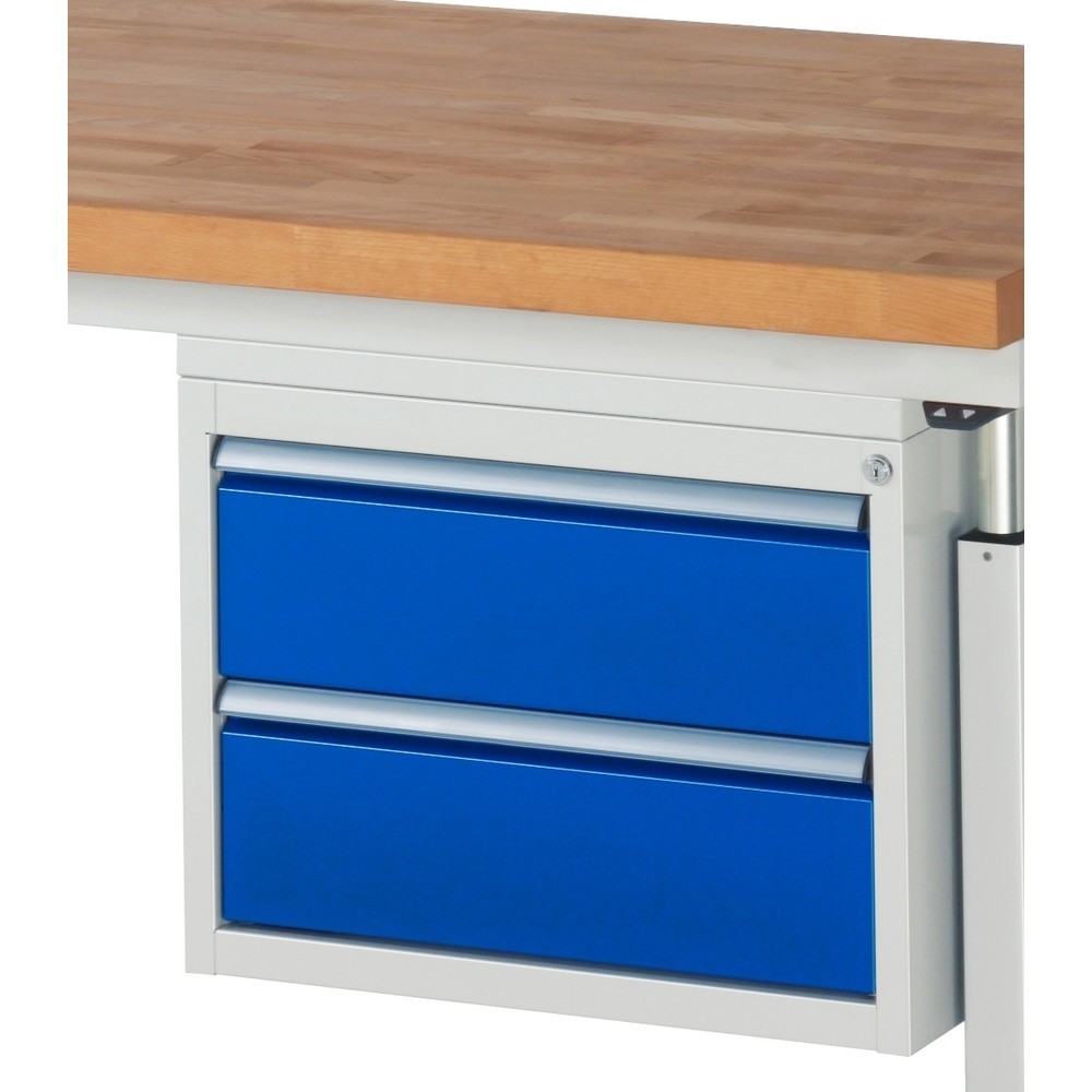 Immagine del prodotto: RAU Contenitore con base serie 7000, HxLxP 440 x 580 x 650 mm, per banco da lavoro serie adlatus 600, con 2 cassetti