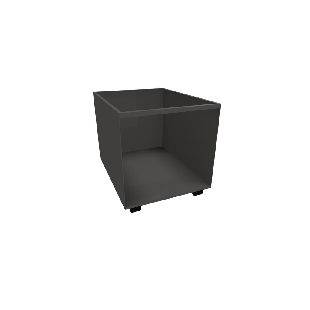 Contenitore con inserto in plastica, mobile, HxLxP 525 x 500 x 650 mm, grigio antracite Immagine del prodotto: Contenitore con inserto in plastica, mobile, HxLxP 525 x 500 x 650 mm, grigio antracite