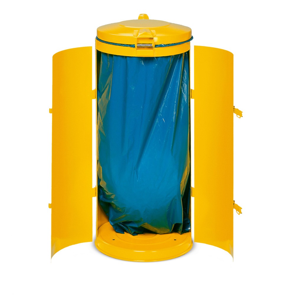 Immagine del prodotto n. 3: Contenitore per materiale riciclabile VAR®, 120 litri, doppio sportello basculante, verde smeraldo