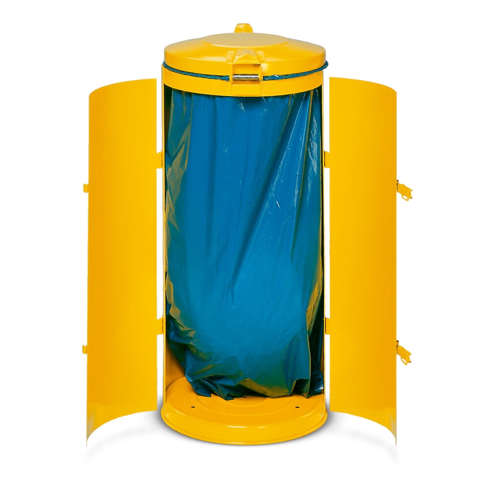 Immagine del prodotto n. 3: Contenitore per materiale riciclabile VAR®, 120 litri, doppio sportello basculante, verde smeraldo