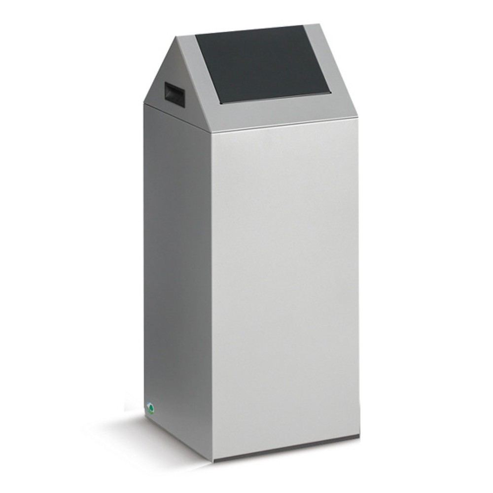 Immagine del prodotto: Contenitore di raccolta materiale riciclabile VAR®, 60 litri, autoestinguente, corpo grigio chiaro, coperchio angolare/antracite