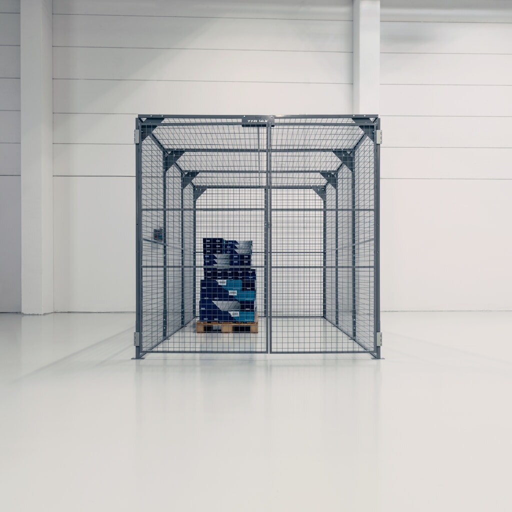 Immagine del prodotto n. 3: Contenitore di stoccaggio TROAX®, laccato, AxLxP 2.200 x 2.200 x 1.200 mm