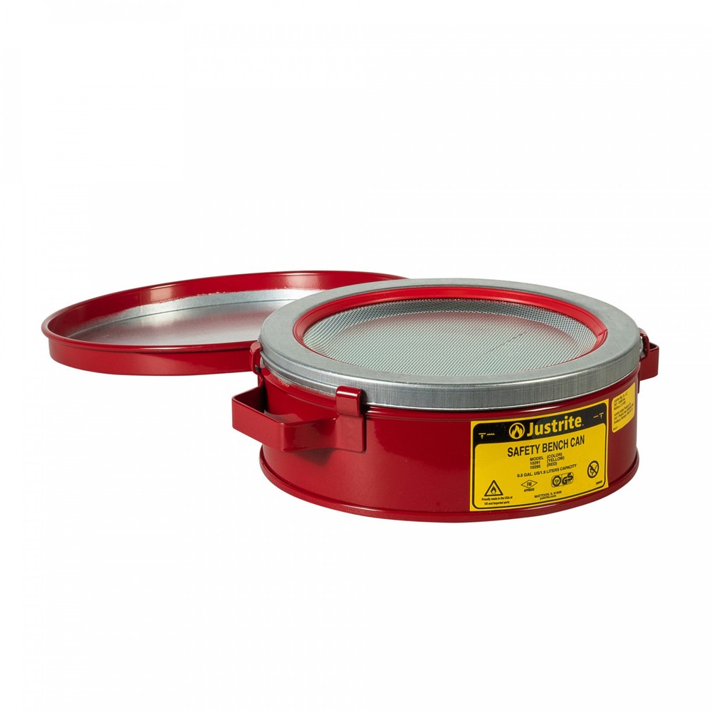 Immagine del prodotto n. 2: Contenitore di impregnazione Justrite con coperchio ribaltabile, rosso, 2 litri