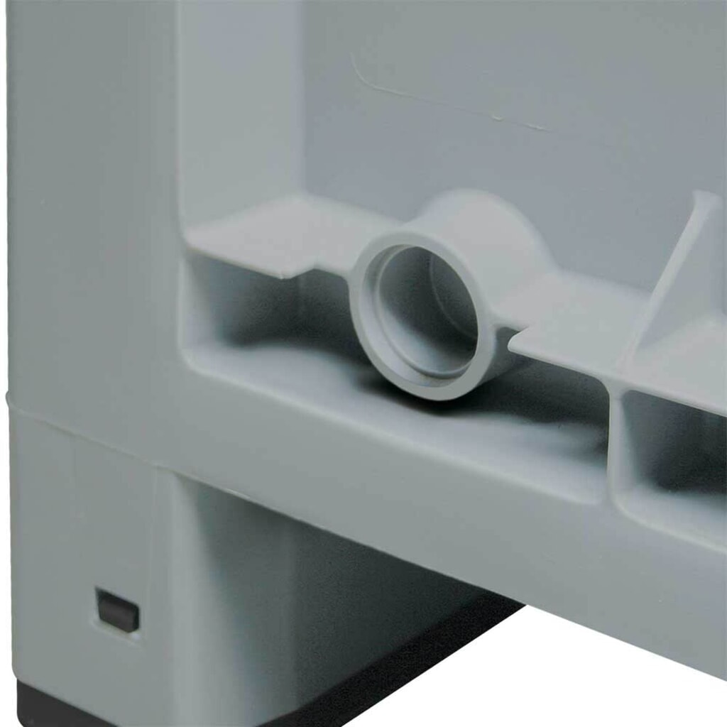 Immagine del prodotto n. 2: Contenitore grande in polipropilene, 550 litri, con traverse, grigio